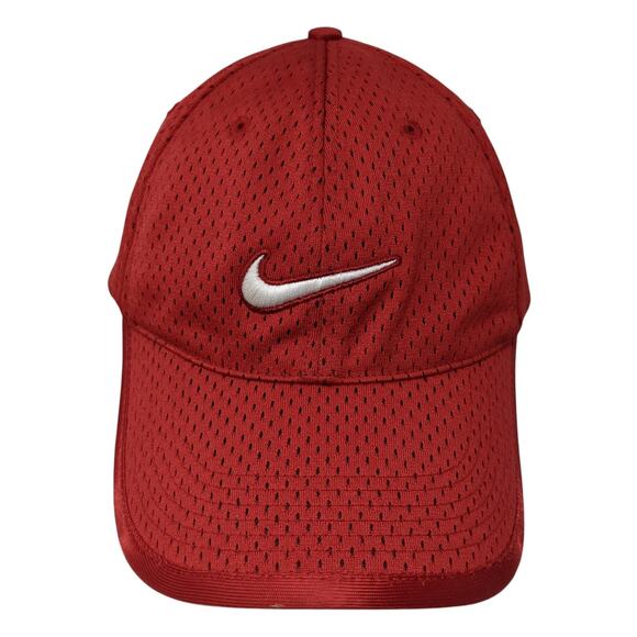 Nike Just Do It Strapback Hat Red One Size Adjustable Swoosh Outdoor - Picture 1 of 9
